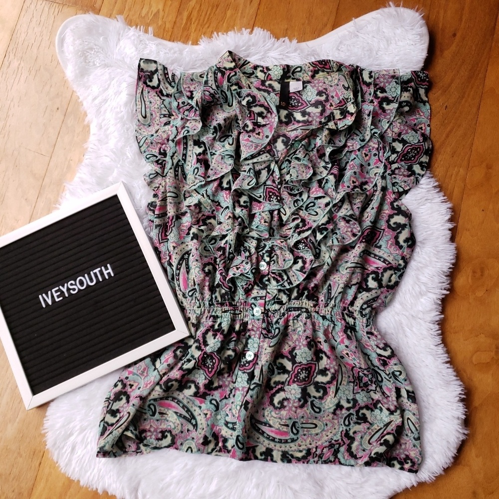 H&M paisley top